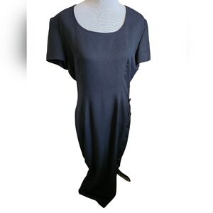 Vintage Maggy London Elegant Black Dress.